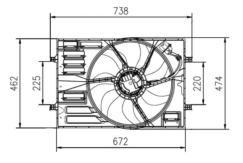 Ventilators, Motora dzesēšanas sistēma NRF 47950 1