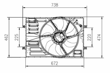 Ventilators, Motora dzesēšanas sistēma NRF 47950 1