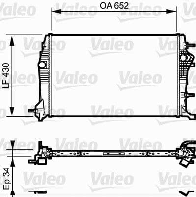 Radiators, Motora dzesēšanas sistēma VALEO 735181 1