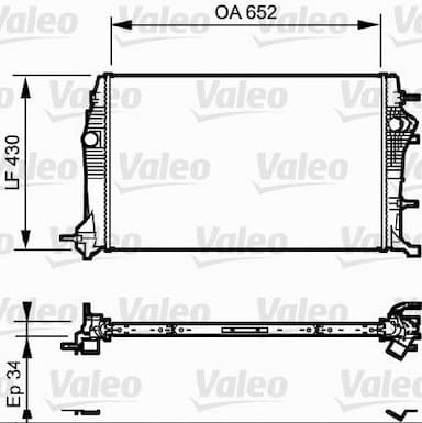 Radiators, Motora dzesēšanas sistēma VALEO 735181 1