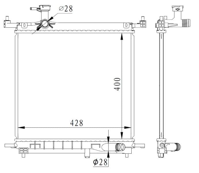 Radiators, Motora dzesēšanas sistēma NRF 59223 1