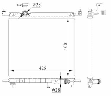 Radiators, Motora dzesēšanas sistēma NRF 59223 1