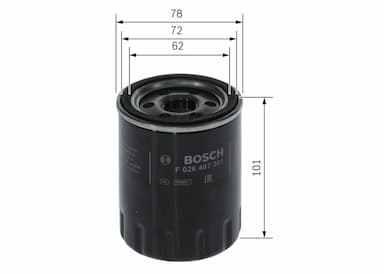 Eļļas filtrs BOSCH F 026 407 301 5