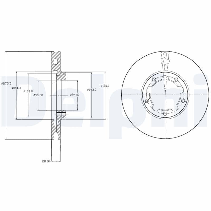 Bremžu diski DELPHI BG4217 1