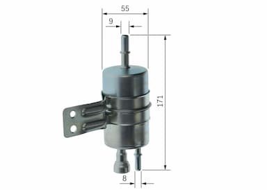 Degvielas filtrs BOSCH F 026 403 761 5