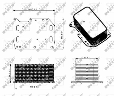 Eļļas radiators, Motoreļļa NRF 31334 5