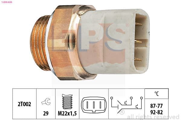 Termoslēdzis, Radiatora ventilators EPS 1.850.626 1