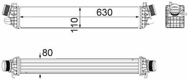 Starpdzesētājs MAHLE CI 258 000P 2