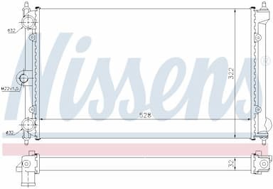 Radiators, Motora dzesēšanas sistēma NISSENS 651731 5