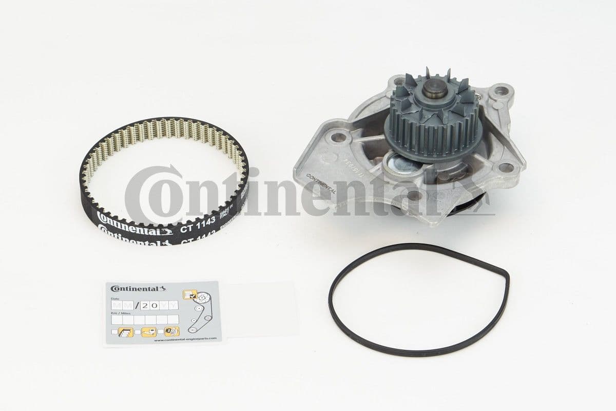 Ūdenssūknis + Zobsiksnas komplekts CONTINENTAL CTAM CT1143WP1 1