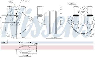 Eļļas radiators, Automātiskā pārnesumkārba NISSENS 91223 5