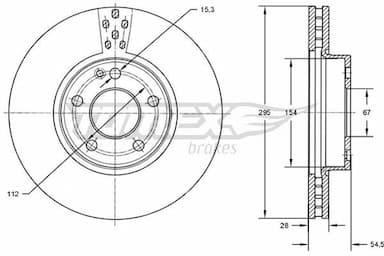 Bremžu diski TOMEX Brakes TX 72-91 1