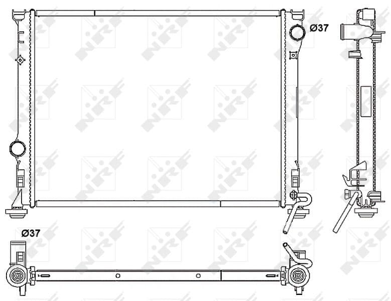 Radiators, Motora dzesēšanas sistēma NRF 53041 1