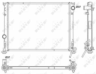 Radiators, Motora dzesēšanas sistēma NRF 53041 1