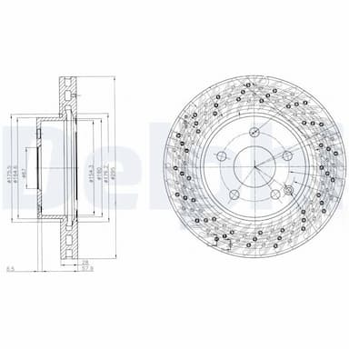 Bremžu diski DELPHI BG4142C 1