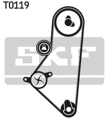 Ūdenssūknis + Zobsiksnas komplekts SKF VKMC 03202-1 2