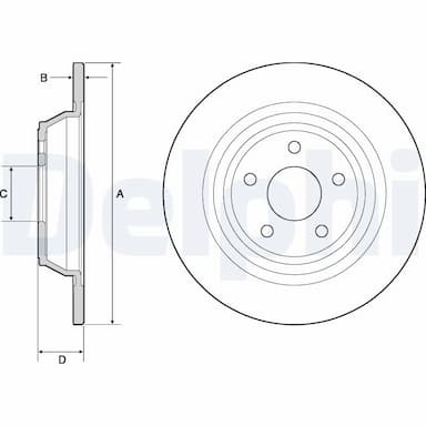 Bremžu diski DELPHI BG4703C 1