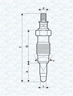 Kvēlsvece MAGNETI MARELLI 062900008304 1