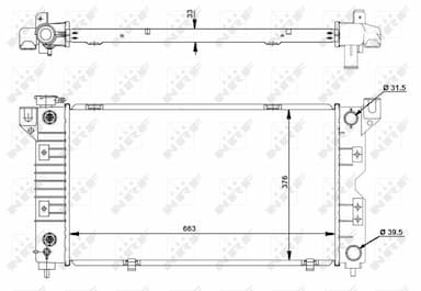 Radiators, Motora dzesēšanas sistēma NRF 50238 5