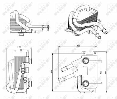 Eļļas radiators, Motoreļļa NRF 31748 5