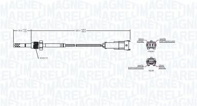 Devējs, Izplūdes gāzu temperatūra MAGNETI MARELLI 172000177010 2