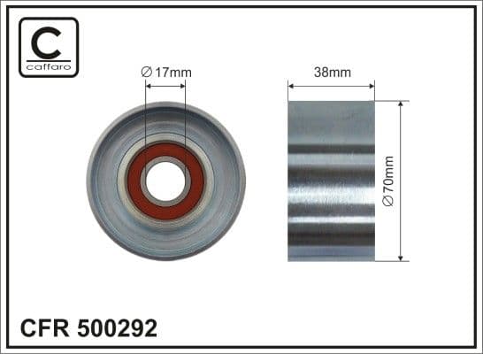 Spriegotājrullītis, Ķīļrievu siksna CAFFARO 500292 1