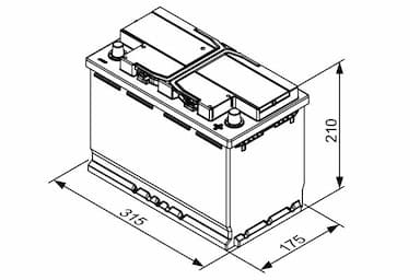 Startera akumulatoru baterija BOSCH 0 092 T30 320 5