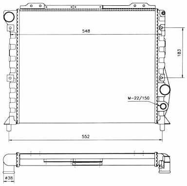 Radiators, Motora dzesēšanas sistēma NRF 58743 1