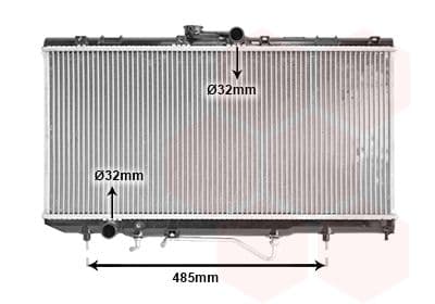 Radiators, Motora dzesēšanas sistēma VAN WEZEL 53002146 1