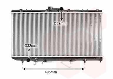 Radiators, Motora dzesēšanas sistēma VAN WEZEL 53002146 1