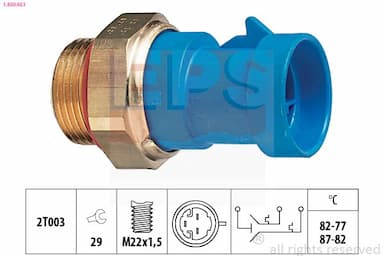 Termoslēdzis, Radiatora ventilators EPS 1.850.653 1