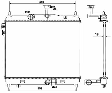 Radiators, Motora dzesēšanas sistēma NRF 53169 1