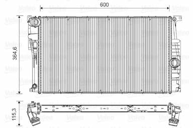 Radiators, Motora dzesēšanas sistēma VALEO 735453 1