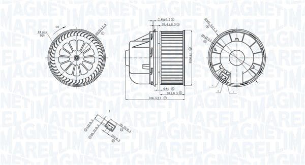 Salona ventilators MAGNETI MARELLI 069412729010 1