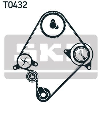 Zobsiksnas komplekts SKF VKMA 94009 2