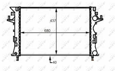 Radiators, Motora dzesēšanas sistēma NRF 58490 1