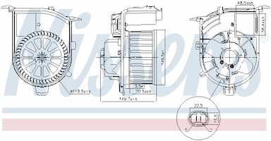 Salona ventilators NISSENS 87449 5