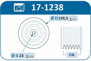 Piedziņas skriemelis, Kloķvārpsta IJS GROUP 17-1238 2