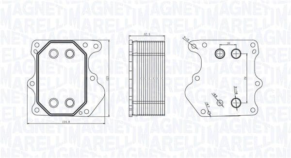 Eļļas radiators, Motoreļļa MAGNETI MARELLI 350300000500 1