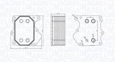 Eļļas radiators, Motoreļļa MAGNETI MARELLI 350300000500 1