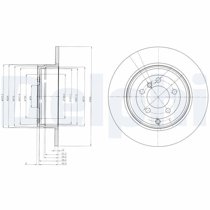 Bremžu diski DELPHI BG4066 1