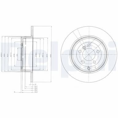 Bremžu diski DELPHI BG4066 1