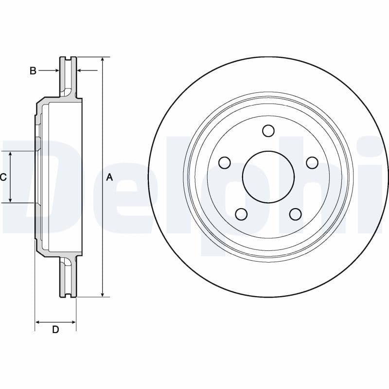 Bremžu diski DELPHI BG4802C 1