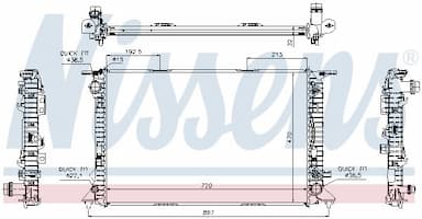 Radiators, Motora dzesēšanas sistēma NISSENS 60318 5