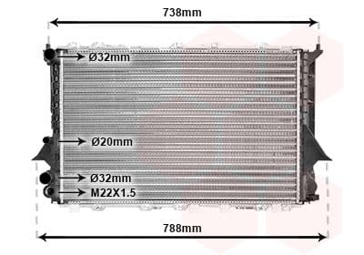 Radiators, Motora dzesēšanas sistēma VAN WEZEL 03002077 1