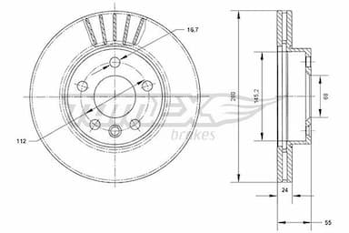 Bremžu diski TOMEX Brakes TX 70-78 1