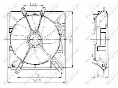 Ventilators, Motora dzesēšanas sistēma NRF 47016 2