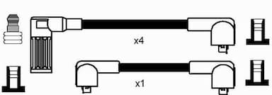 Augstsprieguma vadu komplekts NGK 8220 2