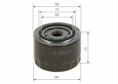 Eļļas filtrs BOSCH F 026 407 024 5