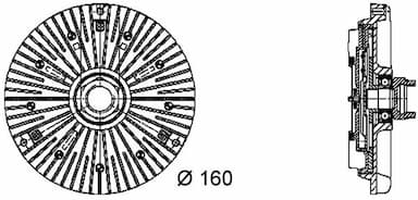 Sajūgs, Radiatora ventilators MAHLE CFC 48 000P 2